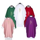 Monastic Alpha Omega Chasuble With Stole Church Vestment Sets for Mass 51 In