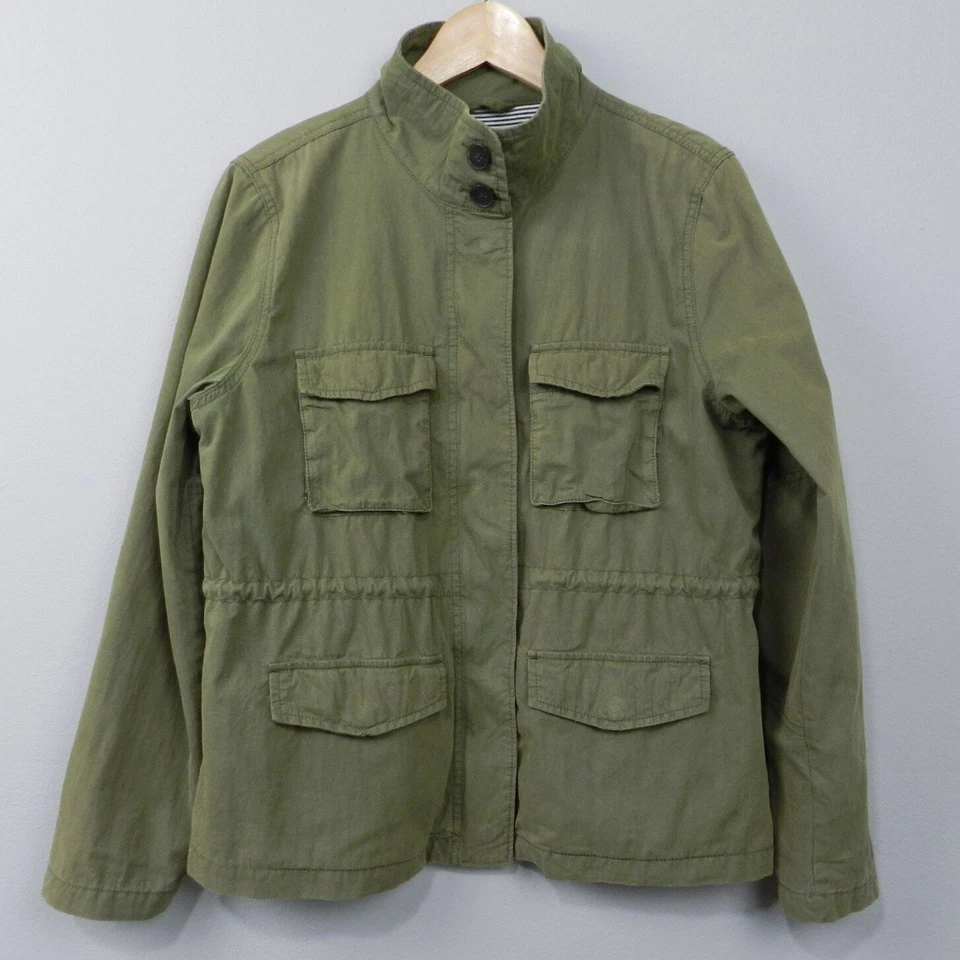 GAP Factory Anorak Utility Jacket Size S Olive Green Cargo Zip Minimalist Basics - Image 1 of 4