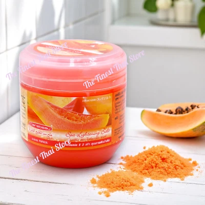 Carebeau Papaya Spa Lightening Salt Body Scrub 700ml - Image 1 of 2