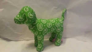 VICTORIA'S SECRET PINK Dog Green Dot  Plush Doll Toy Rare Collectible  - Picture 1 of 4