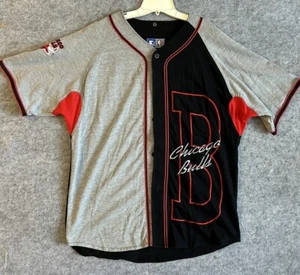 Vintage 90s NBA Starter Chicago Bulls Baseball Jersey Mens Size Large Two Tone - Bild 1 von 12