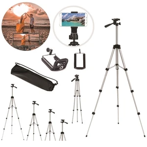 Aluminium Tripod Stand Adjustable 103cm Camera Mobile Holder Universal Mount - Picture 1 of 12