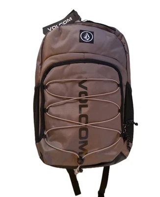 Volcom Stone Mushroom Skater Laptop School Backpack Gray - Image 1 of 4