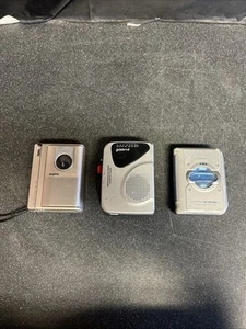 Reproductor de cassette lote de trabajo X3 defectuoso - Imagen 1 de 10
