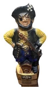 Kentucky Straight Bourben Whiskey Bottled by Ezra Brooks (Ceramic Pirate Bottle) - Picture 1 of 7
