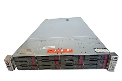 HP DL380p Gen8 12xLFF, 2xE5-2680v2, 196GB, 2x300GB SSD + 10 x 3TB HDD, P420i-1GB - Bild 1 von 2
