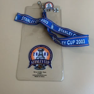 2003 Stanley Cup Championship Lanyard and Pin - Picture 1 of 2