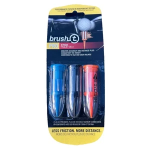 Brush-T Variety 3er Pack - geringe Reibung, mehr Distanz, gleichbleibende Golf Tees - Bild 1 von 7