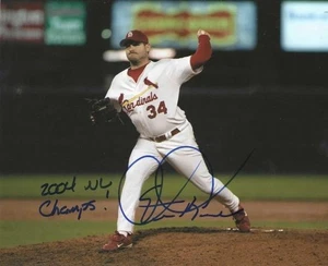 Signed 8x10 STEVE KLINE "2004 NL Champs" St Louis Cardinals Autographed photo - Picture 1 of 1