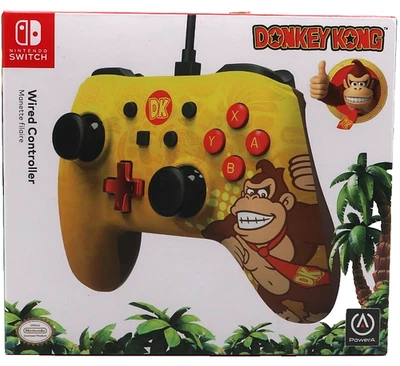 PowerA Yellow Donkey Kong Special Edition Nintendo Switch Wired Controller NEW! - Image 1 of 3