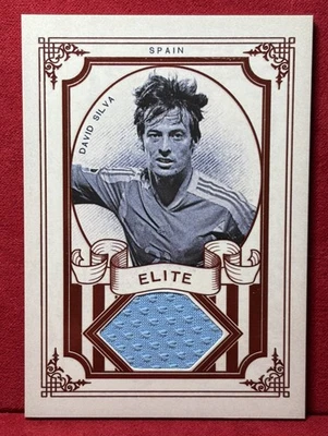 2024 Futera Elite David Silva Spain Manchester City GAME WORN /4 RARE MINT! - Image 1 of 2