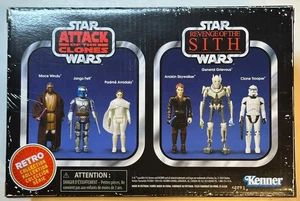 Star Wars Vintage Retro Collection EP II AOTC & EP III ROTS Six Pack Set of 6 - Picture 1 of 11