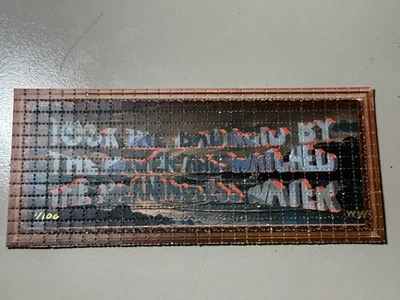 Took The Bad Acid By The River And Watched - Wayne White 2019 variante BLOTTER - Imagem 1 de 4