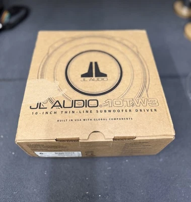 JL AUDIO 10" TW3 CAR SUBWOOFER SHALLOW SUB 800W BASS, 10TW3-D4 Dual 4-ohm #OP - Image 1 of 4