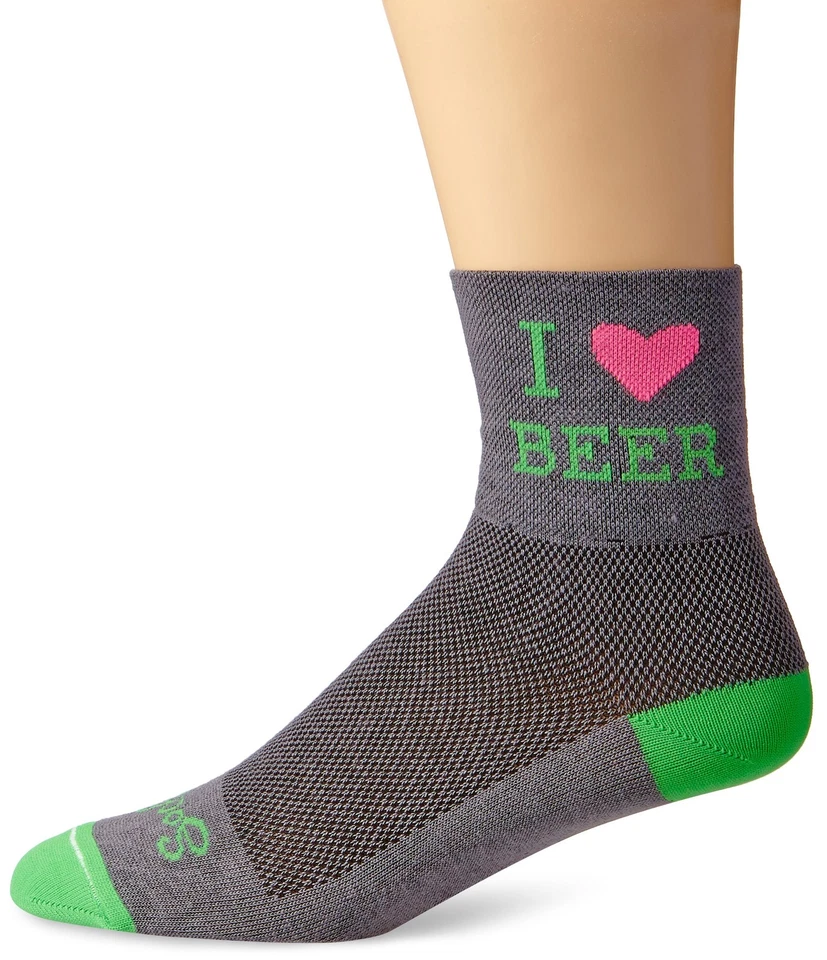 Calcetines Heart Beer gris para hombre grandes/X-grandes Foto 1 de 1