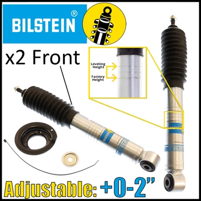 Par de amortiguadores delanteros ajustables Bilstein B8 se adapta a Nissan Frontier 2005-2021 Foto 1 de 4