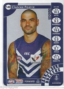 2013 Teamcoach Silver (140) Clancee PEARCE Fremantle - Picture 1 of 1