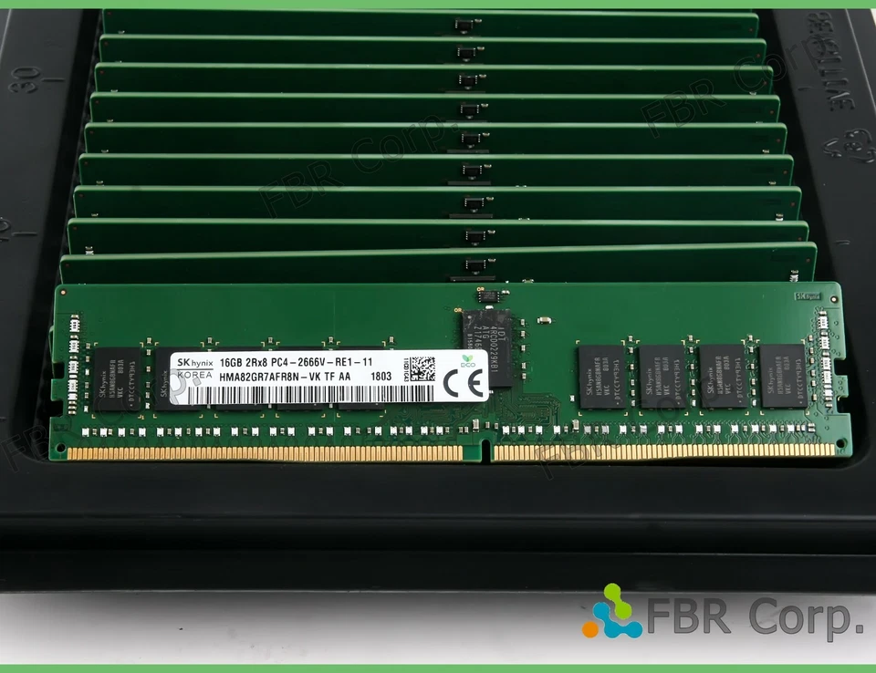 Grade A 16GB Hynix PC4 2666V DDR4 21300 2RX8 Server RAM HMA82GR7AFR8N-VK - Image 1 of 1