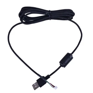 2.2m/ 86.61"Mouse Mice USB Nylon Braided Cable Line Wire For Logitech G500 G500S - Picture 1 of 10