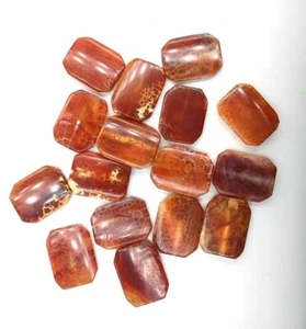 Fire Agate Gemstone Designer Loose Stone Cabochon Gemstones For Jewelry 71955 - Picture 1 of 5