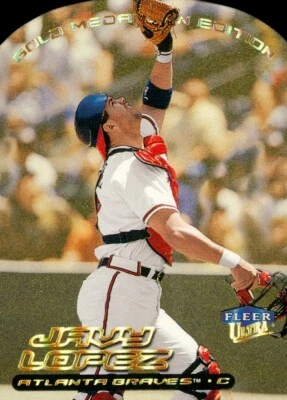 2000 Ultra Gold Medallion Javy Lopez 42 Braves - Image 1 of 2