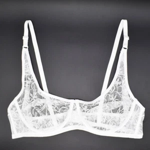 Comfy Bra Ultra Sheer Womens Bras See Through Brassiere Lace Sexy Lingerie BHS - Picture 1 of 22