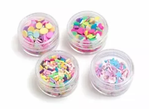 American Crafts, Confetti Embellishments, Stars, Hearts, Round, Pastel Colors - Picture 1 of 2