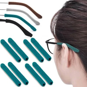 4 Pairs Soft Glasses Ear Cushion Knitting Cotton Eye Glasses Ear Grippers - Picture 1 of 7