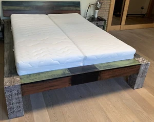 doppelbett 180x200 mit Matratze und Lattenrost - Bild 1 von 4