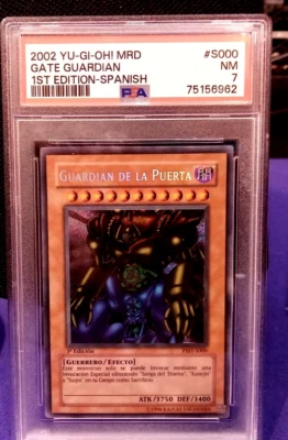 Yu-Gi-Oh! MRD Spanish 1st Edition #S000 Gate Guardian PSA 7 NM 2002💥💥 - Image 1 of 3
