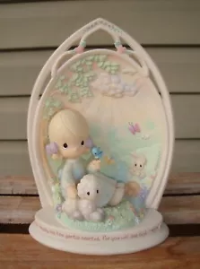 2002 Enesco Happy Are the Gentle Hearted Precious Moments placa de estatuilla - Imagen 1 de 2