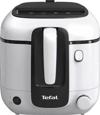 Tefal FR3101 - SUPER UNO Access Weiss-Schwarz Fritteuse, quadratisch 1,5 kg - Bild 1 von 2