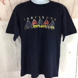 Yool Brand Barcelona Ciudad Condal Blau Herren T-Shirt Größe Extra Large XL Neu - Bild 1 von 10
