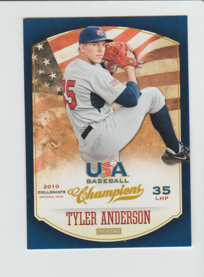 2013 Panini USA Baseball Champions #6 Tyler Anderson RC, Los Angeles Angels - Image 1 of 1