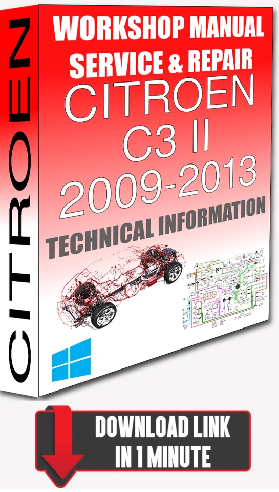 Manual de taller de servicio y reparación CITROEN C3 II 2009-2013 + CABLEADO | PARA DESCARGAR