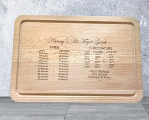 Tabla de cortar de conversión de freidora de aire grabada con láser personalizada - Imagen 1 de 9