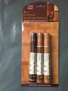 3 x Furniture Touch up Pen/Marker Laminate Wood Floor Scratch Repair Markers/Pen - Picture 1 of 4