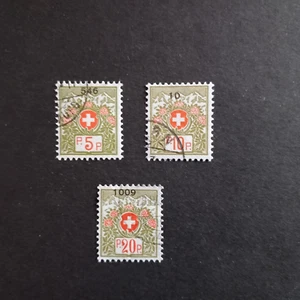 SCHWEIZ 1926 / F.LLI FRANCHISE, SERIE VON 3 WERTEN GEBRAUCHT - Bild 1 von 2
