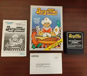 BurgerTime for Colecovision Complete In Box CIB Near Mint Shape Tested - Picture 1 of 6