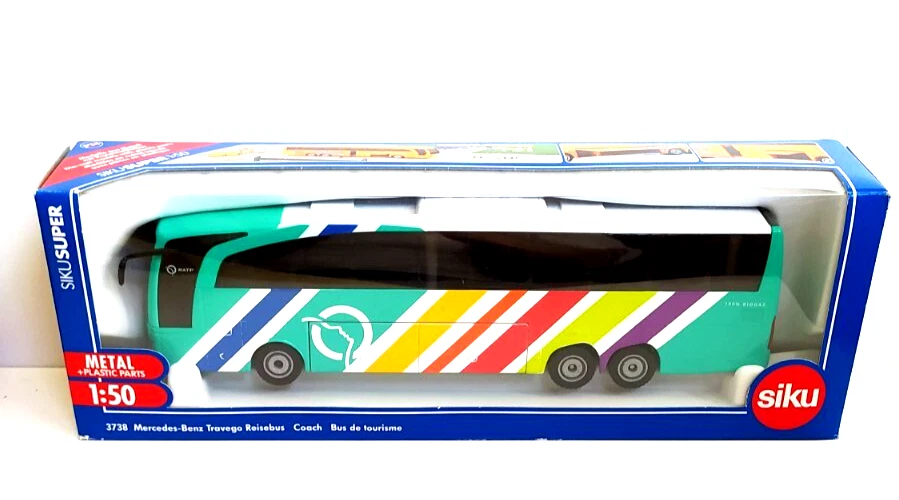 SIKU SUPER 1:50 DIE CAST AUTOBUS DA TURISMO RATP MERCEDES BENZ COACH ART 3738 - Immagine 1 di 1