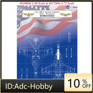 GALAXY 1/48 1/72 F/A-18E/F Fight Super Hornet Data Stencils Decal for Hasegawa - Picture 1 of 31