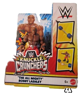 WWE Knuckle Crunchers ~ BOBBY LASHLEY  Wave 1 ~ 3" ~ Figure with Barbell ~ NIB - Bild 1 von 6