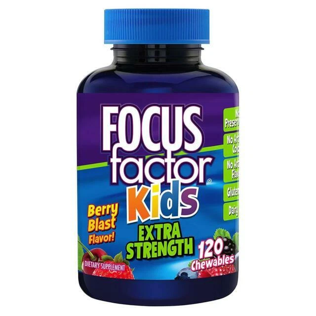 Focus Factor Kids Extra Strength Complete Vitamins Tablets -  120 Count