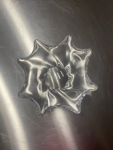 Signed Baccarat Crystal Oblong Starfish Bowl Candy Dish Display France - Picture 1 of 2