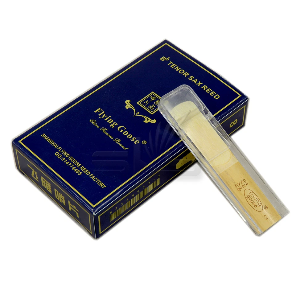 SKY Premium 1 Pc Choice Tenor Saxophone Reed, Strength 2 Medium, Bamboo