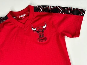 Mitchell & Ness Chicago Bulls Winning Team V Neck Jersey Mesh Men Medium Warm Up - Bild 1 von 7