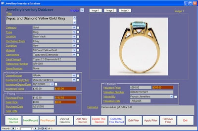Jewellery Inventory Database Software Win7/8/10/11 XP Vista - Image 1 of 2