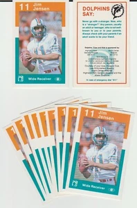 Jim Jensen, 1984 Miami Dolphins Police card #11 - Picture 1 of 1