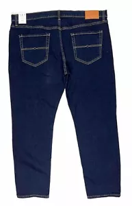 LUCKY BRAND 121 Slim Straight 2 Way Stretch Jeans Men’s Sz 40x30 Dk Blue NEW - Picture 1 of 11