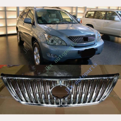 For LEXUS RX270 RX300 RX330 RX400h RX350 2004-2009 Front Grille Full Chrome New - Image 1 of 4